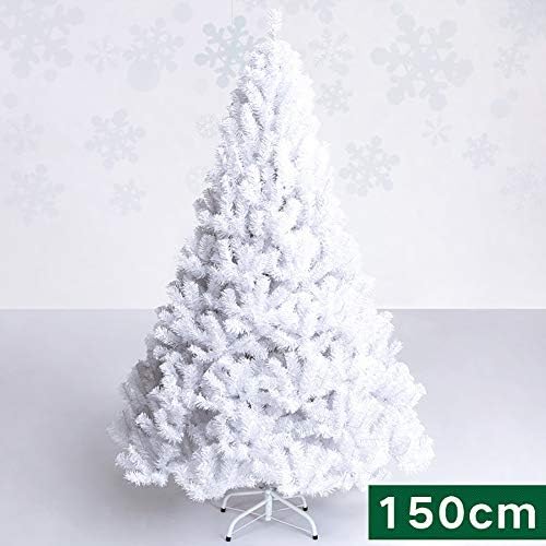 DLPY 5FT umjetno božinsko stablo borovo drvo šarkena klasika sa čvrstim metalnim nogama savršenim za unutarnju vanjsku odmoru za odmor-bijeli 5ft