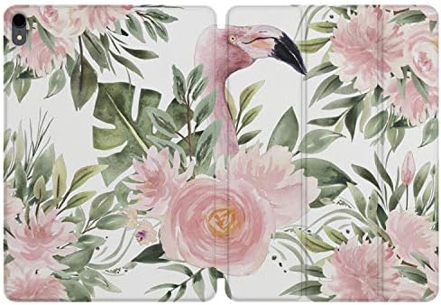 Lex napad iPad Case Pro 11 inča 12.9 Magnetni poklopac 2019. 3D generacija Apple zaštitna tvrda ljuska Folio Trifold pametni automatsko buđenje olovke za spavanje tropskog flaminga cvijeća odlazi ružičaste ružičaste