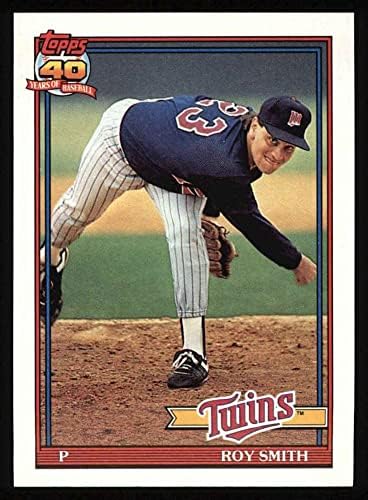 1991. TOPPS # 503 Roy Smith Minnesota Twins NM / MT blizanci