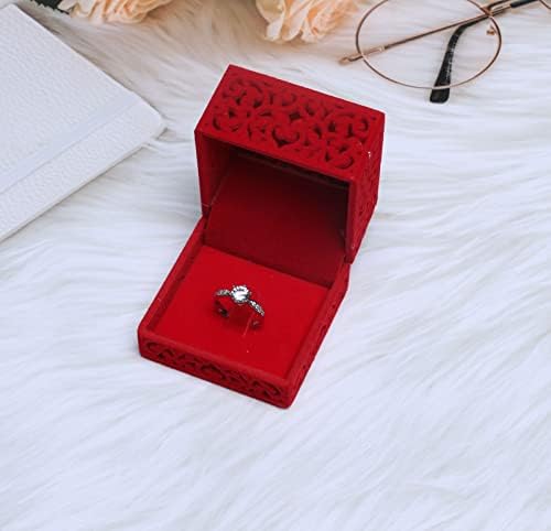 TOP HUNTER baršunasta kutija za nakit za prsten zaručnički poklon vjenčanje favor orijentalni šarm kulturna Umjetnost, safir