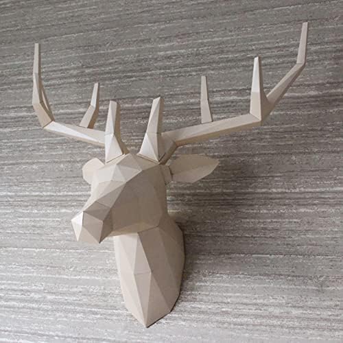 WLL-DP jelena glava kreativni papir model DIY zidne ukrase Geometrijski papir Skulptura Art origami puzzle