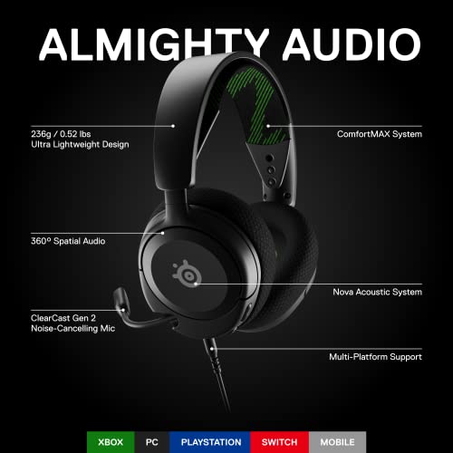 SteelSeries Arctis Nova 1x slušalice za igre - Signature Arctis Sound-ClearCast Gen 2 Mic - Xbox serija