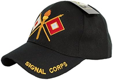 Kapa signalnog korpusa zvanična kapa američke vojske 3d vezena licencirana kapa za Šešire618 4-04-e Crna