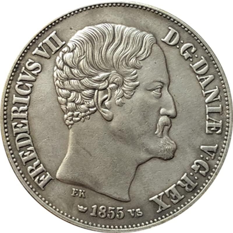 1855 njemački novčići bakar srebrni antikni novčići kovanice kovanice HANDICRAFTS kolekcija