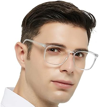 WEMOOTANTS prevelike naočare za čitanje za muškarce kvadratni čitači lagani modni čitač 1.0 1.25 1.5 1.75 2.0 2.25 2.5 2.75 3.0 3.5 Muška 1,50 Crna