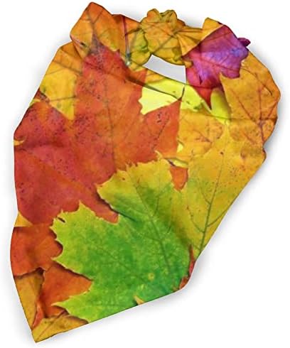 Jesenji listovi maple šal za pse, dnevni list udobnih prigušivača - slatka ovratnik za pse za male srednje