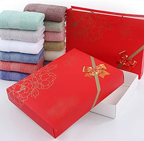 POKLW ručnik čisti pamučni poklon kvadratni ručnik za ručnik trodijelni poklon kutija za vez poslovnog poklon