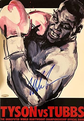 Mike Tyson Kade Originalni Borbeni Program Potpisan Autogramom Tristar 7571839-Autogramom Boxing Časopisi