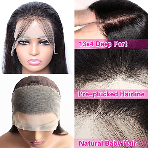 Ljubičaste 22-inčne ravne čipkaste prednje perike ljudska kosa Pre Čupana linija kose 13x4 HD prozirne čipkaste