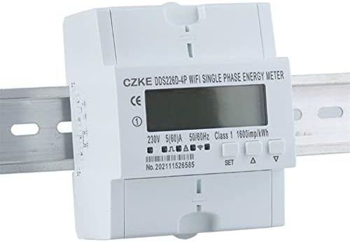 Single Faza make 220V 50 / 60Hz 65a DIN Rail WiFi TIMER TIMER SMART ENERGY TIMER MONITOR KWH METER Wattmetar