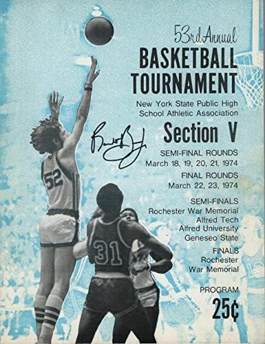 Roosevelt Bouie ruku potpisan 1974 HS program igre+coa Syracuse Orange BK Legenda - autogramom koledž časopisi