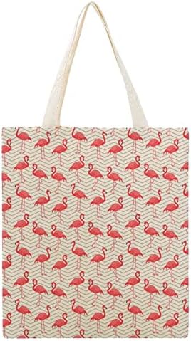 Crvena Flamingo Platnena torba lagana višekratna Platnena torba za kupovinu namirnica personalizirani štampani