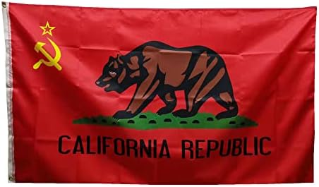 StormFlag California Republička zastava 3x5ft poliester 90g sa mesinganim grombotama i dvostrukim ušivenim