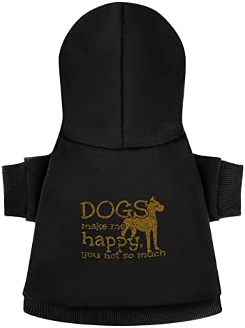 Psi me čine sretnim personaliziranim duksevima za kućne ljubimce mekani ugodno odjeća za pse prozračne džempere