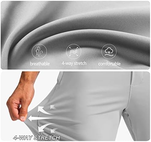 Pudolla muške pantalone za Golf rastezljive trenirke sa džepovima sa patentnim zatvaračem Slim Fit Work