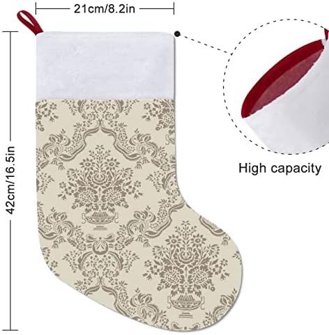 Dekorativno svjetlo cvjetno božićne čarape božićne čarape torbica Porodični Xmas Dekor