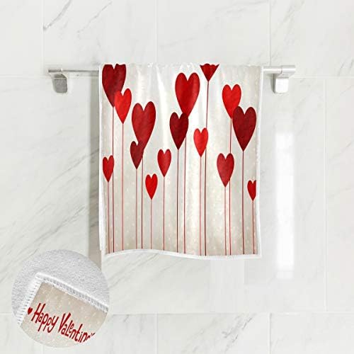 Alaza Valentines Background Ručni ručnik Yoga teretana pamučna bašta ručnici upijaju višenamjenska za kupatilo