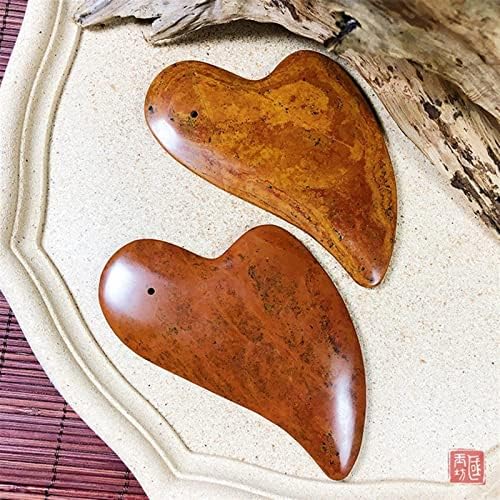 NHOSS Red Bian Stone Gouache prirodni Gua Sha kamena ploča za masažu tijelo Meridian struganje masaža akupunktura