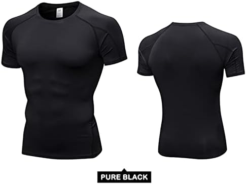 1 ili 3 pakovanja muške kompresijske košulje kratki rukav Atletski trčanje Cool Dry Top Workout sport base