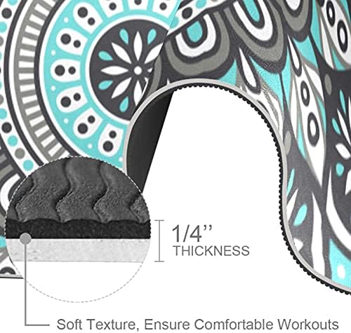 Siebzeh Bohemia cvijet geometrija obrazac Premium debeli Yoga Mat Eco Friendly gumene zdravlje & amp; fitnes