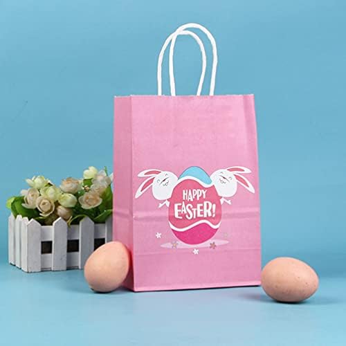 DiDiseaon Uskršnje papir Favorite 16pcs Rabbitni jaje poklon papir Goodie torbe s ručkama Bunny Candy Tretirajte
