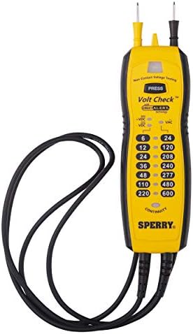 Sperry Instruments VC61000 Volt Provjerite tester za napon i kontinuitet, crna i žuta