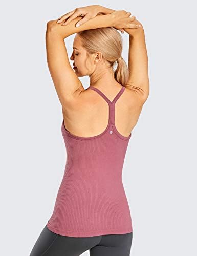 CRZ joga bešavne vrhove rezervoara za žene za žene trkačke atletske kamisole sportske majice sa ugrađenim
