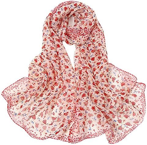 Keusn šal za žene svilene male cvjetne tiskanje dugih mekih omotača šal ženske šal šal za žene za žene