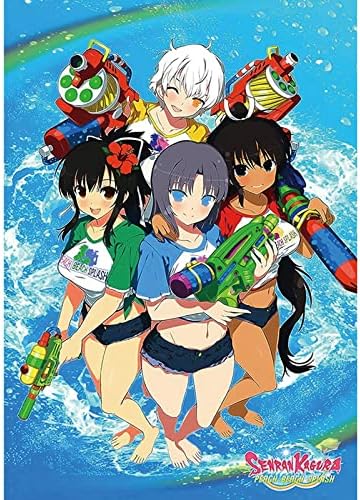 Senran Kagura Peach Beach Splash Poster - Dječaci Djevojke Dekor Igraonice 6 Kom Posteri Bez Okvira-Zidna