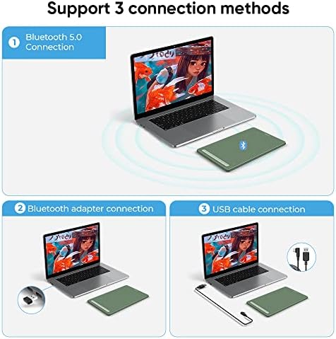 XP-PEN Deco MW Bluetooth računarski grafički Tablet 8x5 inča sa x3 Smart-chip Stylus bez baterije & amp;