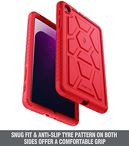 Poetička turkleska serija dizajnirana za Samsung Galaxy Tab A 8.4 2020 tablet futrola, model SM-T307, TEAM duga otporna na djecu Prijateljski silikonski poklopac kućišta, crvena