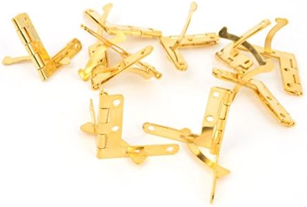 IIVVERR 10 kom zlatni ton metalni ormar za ormar 3 mm sklopivi ormar za ormare za kugle za vrata 3,3 cm