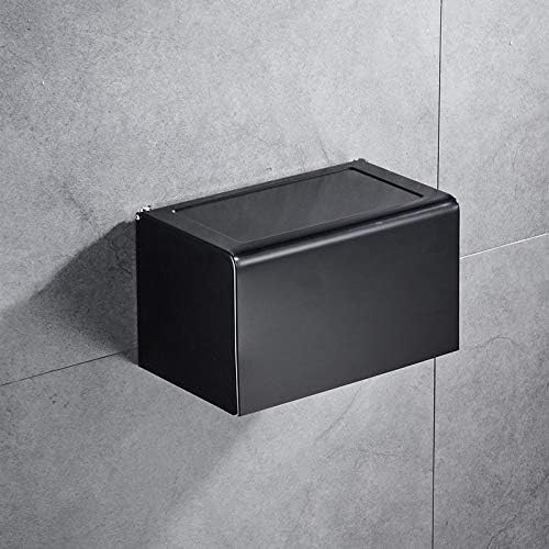 KRIVS držač toaletnog papira mat crna Papirna kutija kupatilo papirni ručnik dozator zidni aluminijumski