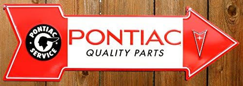 Pontiac kvalitetni dijelovi veliki metalni znak arrow