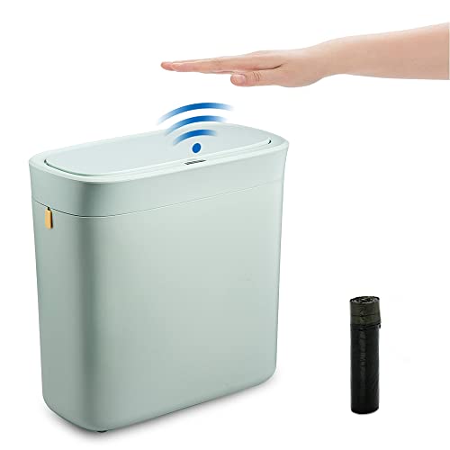 Kanta za smeće za kupatilo bez dodira sa poklopcem senzora pokreta, USB punjenje, automatska pametna kanta