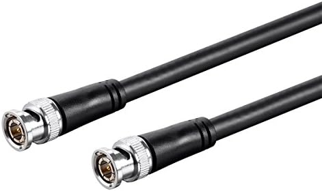 Monopricija 3G SDI 2x1 prekidač - & HD-SDI RG6 BNC kabel - 6 stopa - crna | Za upotrebu u HD-Serial Digital