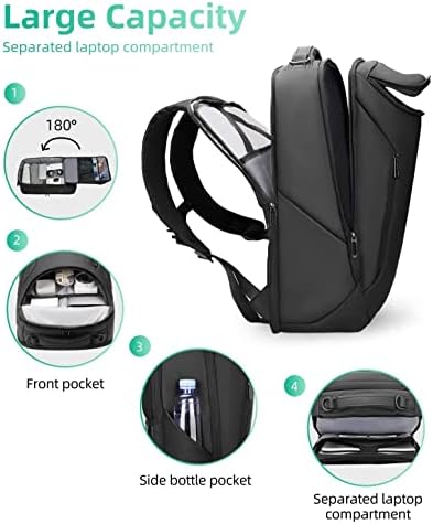 Mark Ryden Vodootporan poslovni backpack backpack odgovara 17.3 '' laptop i grudna vrećica tanka crossbody