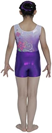 Aosva gimnastički triko za djevojčice Jednodijelni blistaju šareni Dugini plešući Atletski triko 2-14 godina
