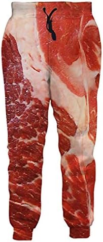 FULBHPRINT 3D Print Meat Beef Hoodies i pantalone Duks trenerka Muška Ženska casual trenerka Set