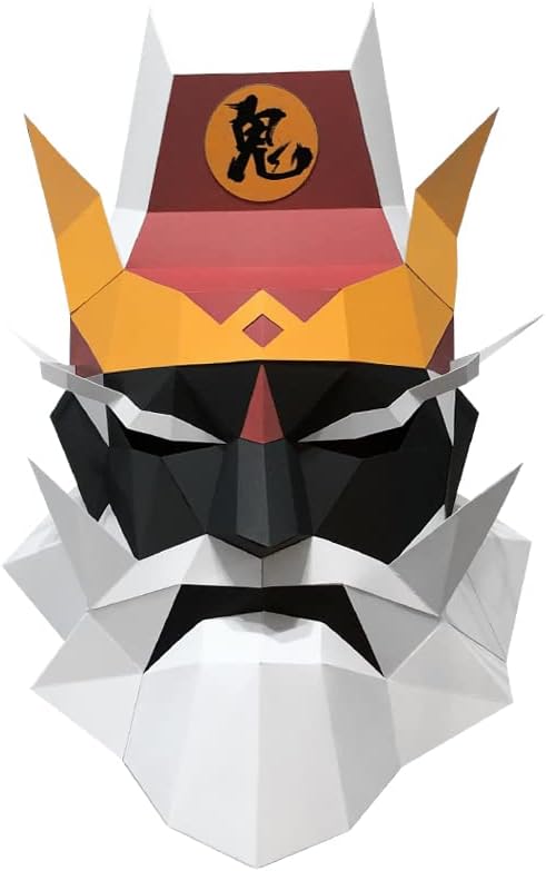 Halloween King of Pakao Yama-Raja Papir Model Maska za kostim Party Cosplay, 3D Paperfraft Art origami,