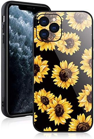 Kompatibilan sa iPhone 14 Pro Max Case Suncokret sa zaštitnim poklopcem za objektiv fotoaparata za žene