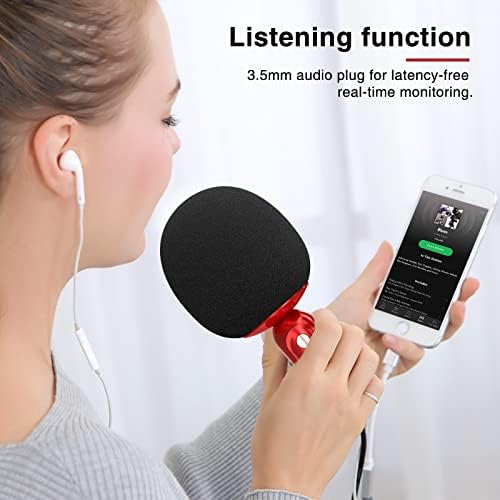 POGOLAB Wireles Karaoke Bluetooth Mikrofoni prijenosni ručni za pjevanje Karaoke mikrofona Kućni Party Mini