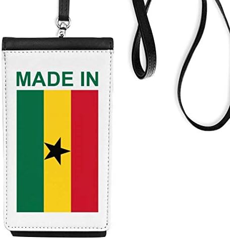 Napravljeno u Gani Country Love Telefon novčanik torbica Viseće mobilne torbice Crni džep