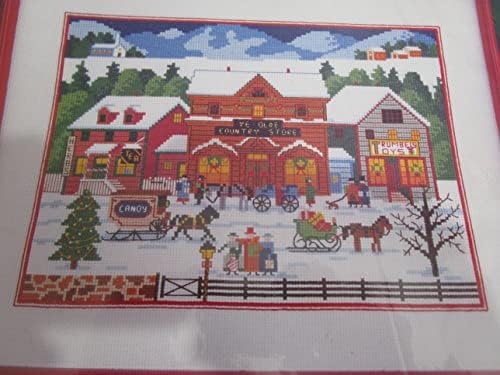 Iz srca Božić selo broje Cross Stitch Kit