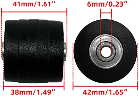 NC Jifeijidian prtljažni kofer zamjenski točkovi 360 gumeni kotačić otporni na habanje Spinner Deluxe kompleti