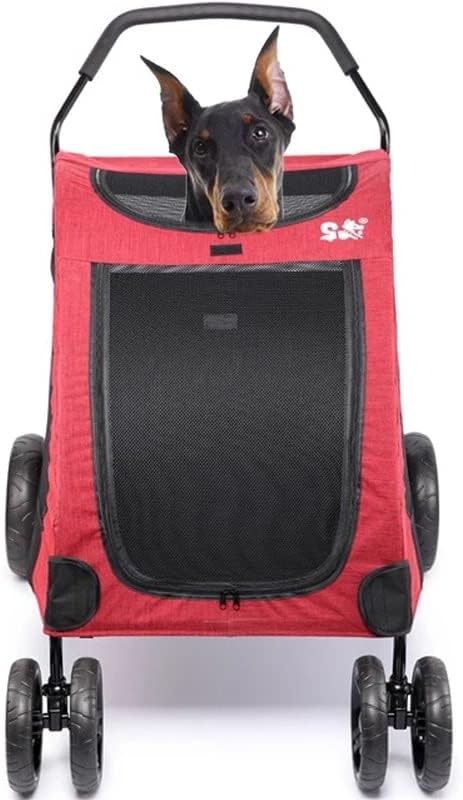 N / A nosač za pse putujuća kolica za kućne ljubimce kolica za šetnju pasa unutrašnja Sjedalica 64 * 80 * 64cm Parm za odgajivačnicu