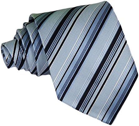 Andongnywell poliesterska svilena traka sa prugama klasične prugaste kravate tkane žakard kravate za muškarce