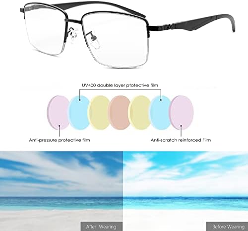 Devirld progresivne Fotohromne Multifokus naočare za čitanje opružna šarka UV400 Sun Readers prelazne naočare