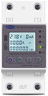 JUNNIU 63A WiFi Smart Energy Meter KWH tajmer prekidača za mjerenje sa naponom struje i zaštite od curenja