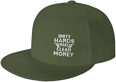 Prljave ruke čine čist mones podesiv kapa ravni račun za bejzbol kapa za muškarce za muškarce